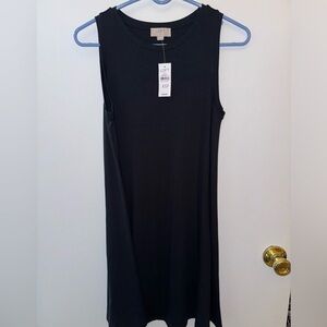 NWT black LOFT sleeveless dress, xs petite